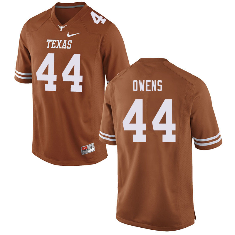 Men #44 Tyler Owens Texas Longhorns College Football Jerseys Sale-Orange